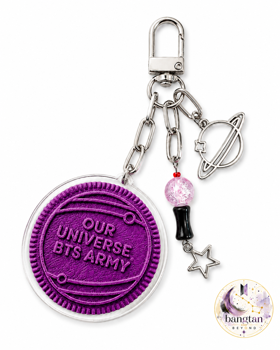 Purple Cookie Keychain