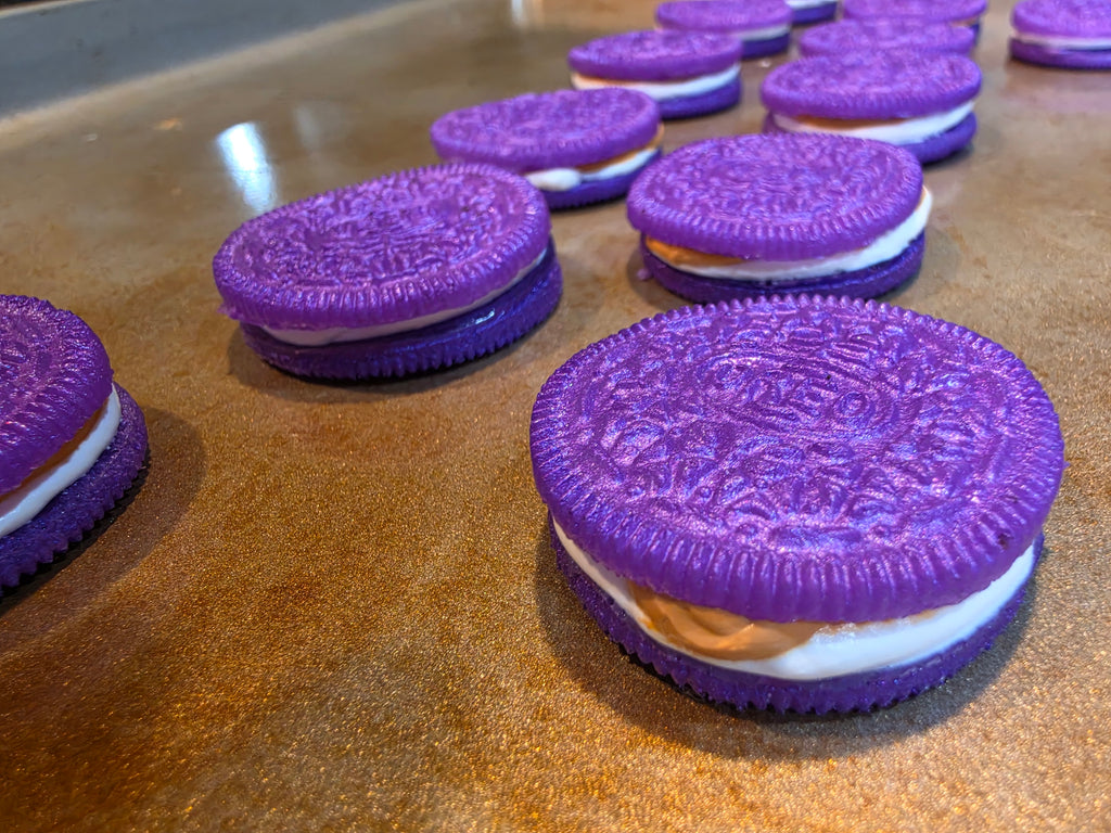 Double Stuffed Purple Cookie Keychain