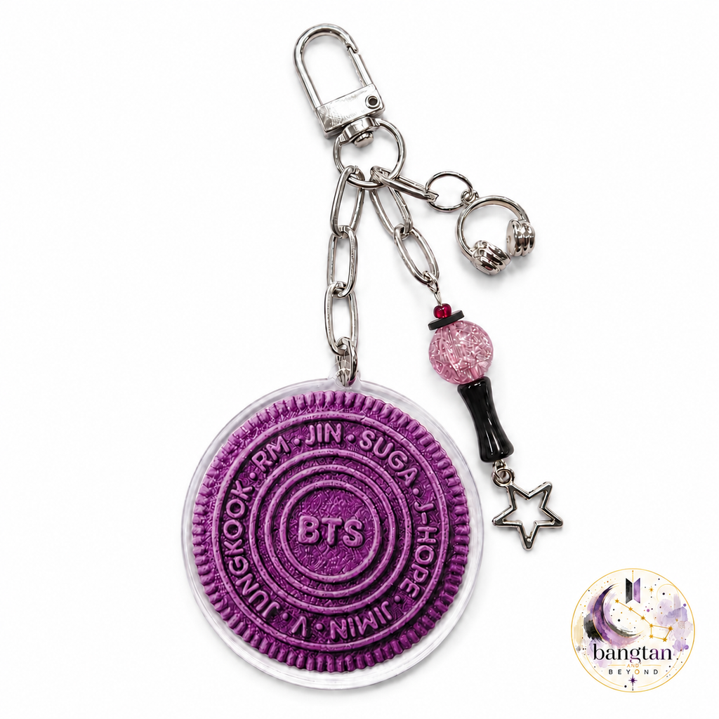 Purple Cookie Keychain